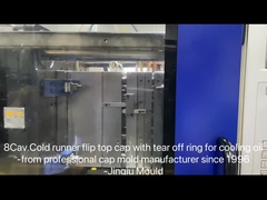 8cavità 28mm collo anti-furto cappello a piega per la bottiglia di succo muffa cold runner