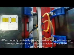 Tappo a doppia paletta per stampaggio a iniezione da 45 mm, 8 cavità, per bottiglia di pepe