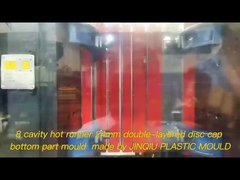 8 Cavità 24-410 Disco Top Cap Up Parte PP Stampo di iniezione per la macchina 160-200T