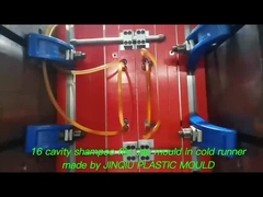 Shampoo a scarico freddo a 16 cavità Flip cap Iniezione Moulding per la cura personale Serie di bottiglie